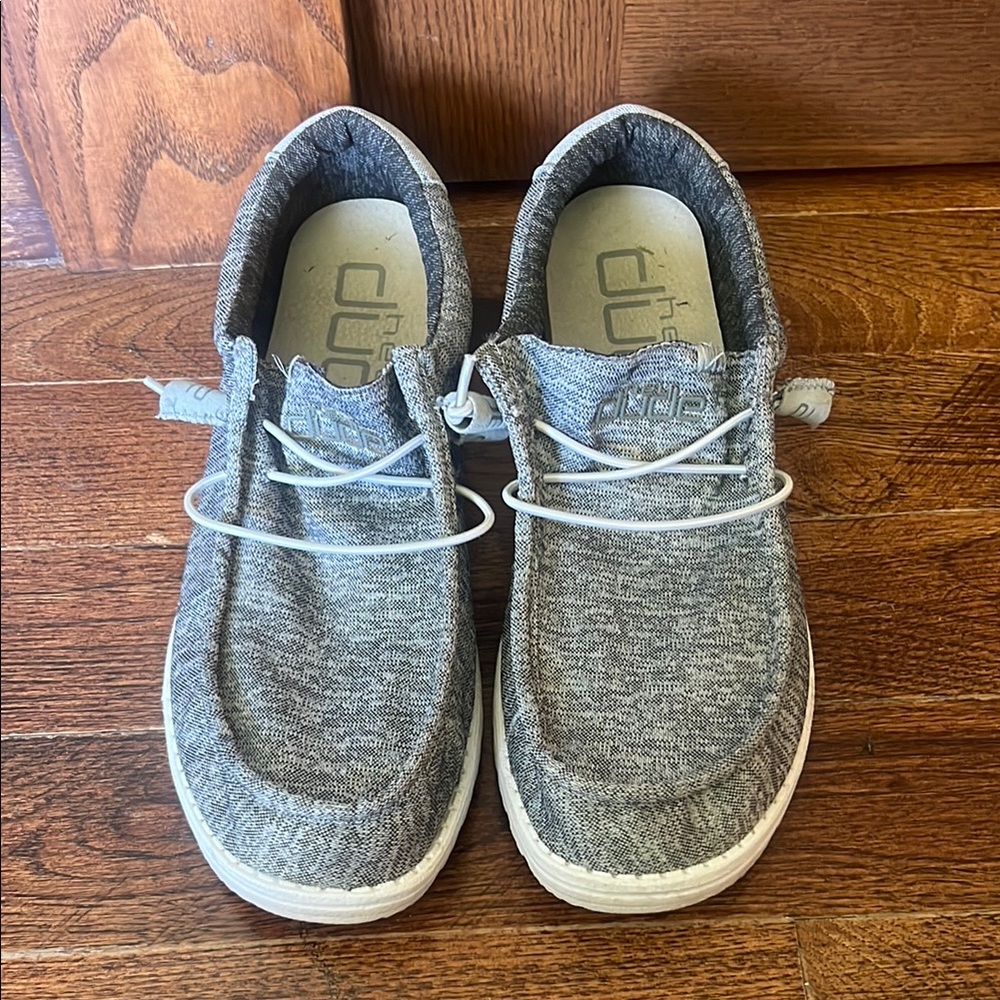 Gray Casual Slip-On Shoes